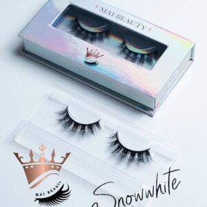 Snow-white eyelashes