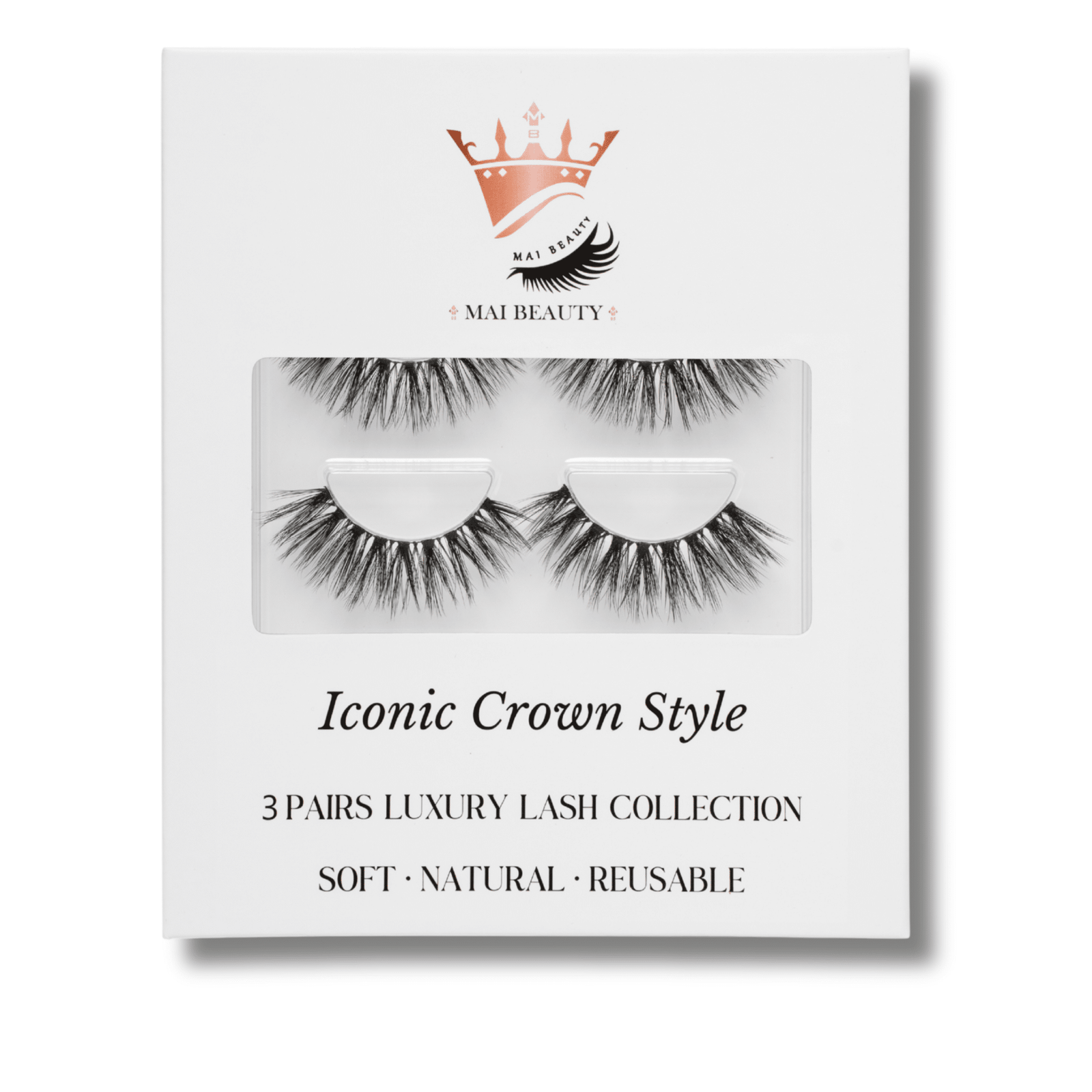 Iconic Crown Style Lashes – 3 Pairs